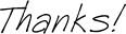 Thanks!